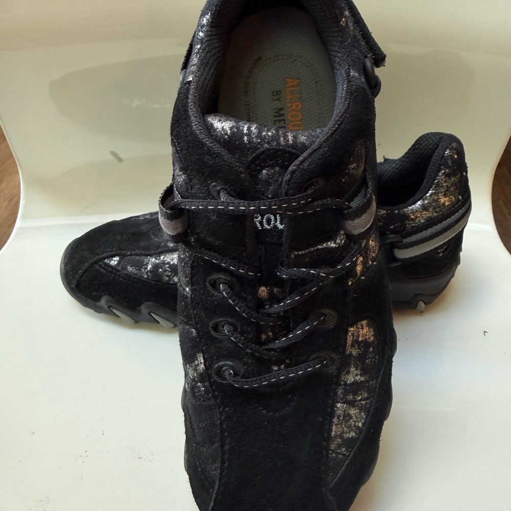 Mephisto Black and White Athletic Shoes